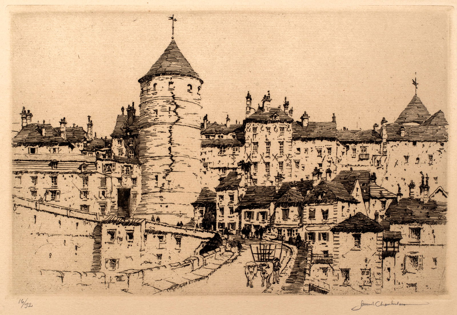 Samuel Chamberlain (1895-1975) Semur-en-Auxois, 1925 (1 of 6)