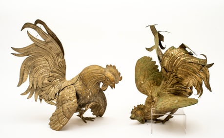 A Pair of Fighting Roosters