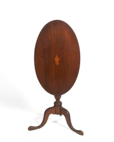20th Century Inlaid Tilt Top Table