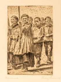 Fritz Ruppert (1878-1937) Three Original Etchings c.1906