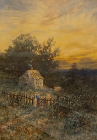 William C. Bauer (1862-1904) The Sunset Hour, c.1895