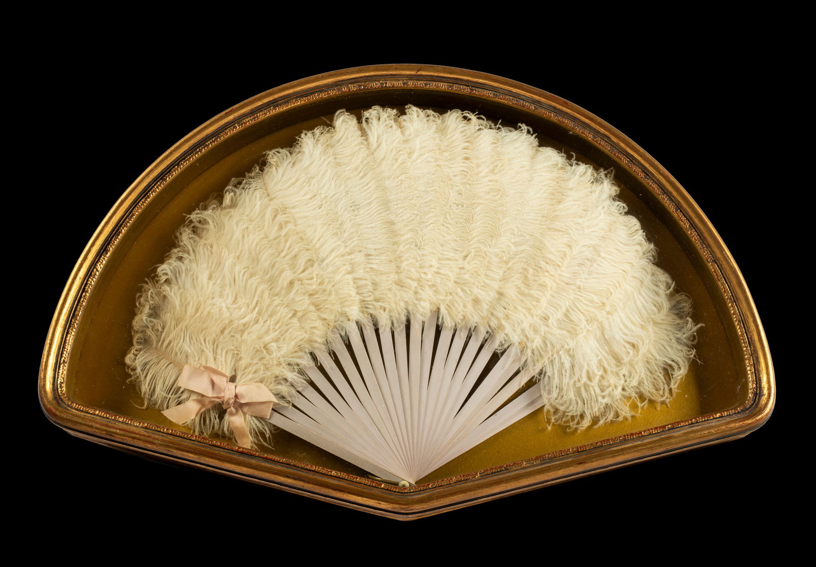 An Antique Ostrich Feather Fan (1 of 10)