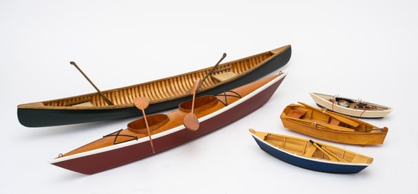 Vintage Canoe and Kayak Models