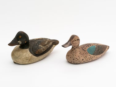 Two Old Painted Duck Decoys