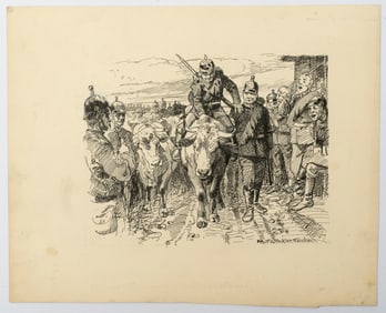 Rolf Winkler (1884-1942) Original Pen and Ink Illustrations c.1910