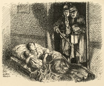 Rolf Winkler (1884-1942) Two Original Pen and Ink Illustrations c.1910