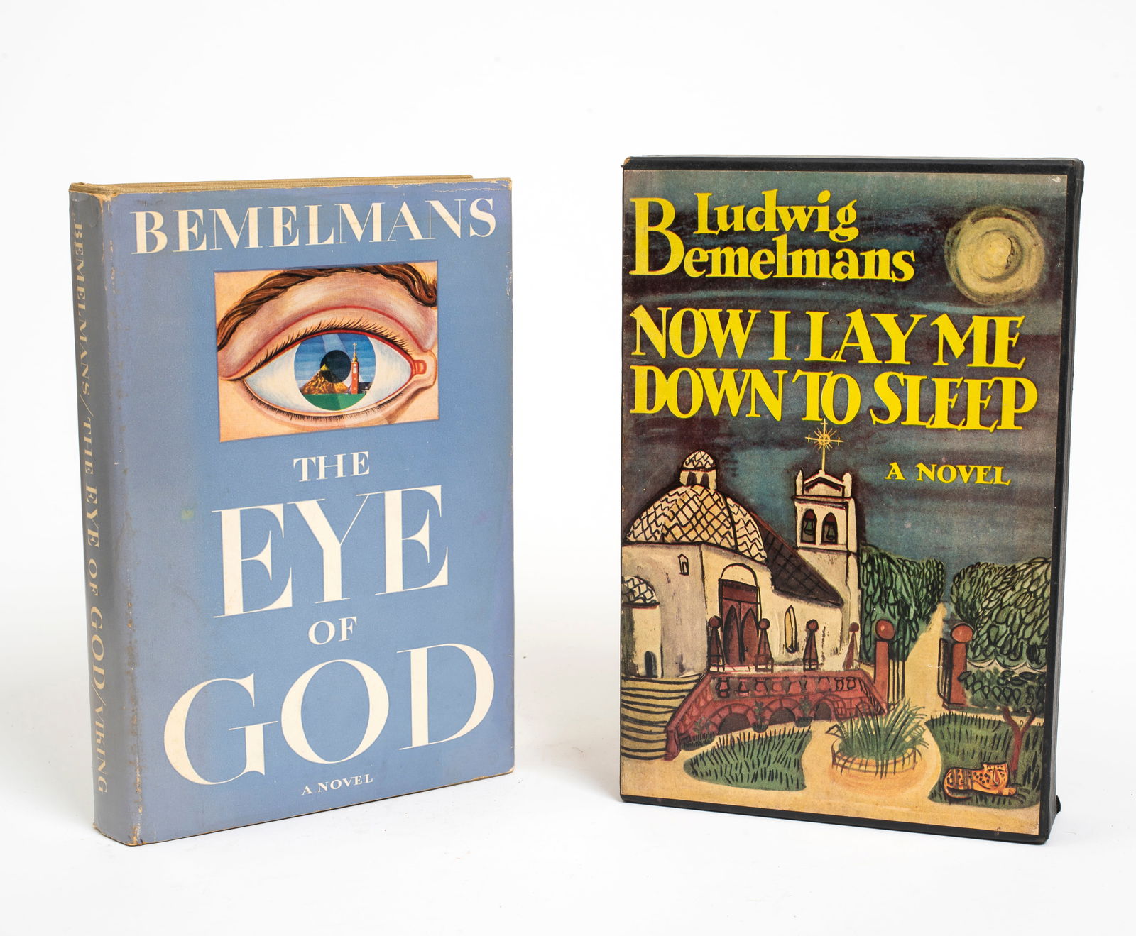 Ludwig Bemelmans, Now I Lay Me Down To Sleep, Signed Limited Edition, 1943, and The Eye of God, 1949: Now I Lay Me Down To Sleep, Signed Limited Edition, 1943 The Viking Press, 1943. In slipcase. #102 of 400 copies issued for sale, signed. 299 pages, 8vo, in gray