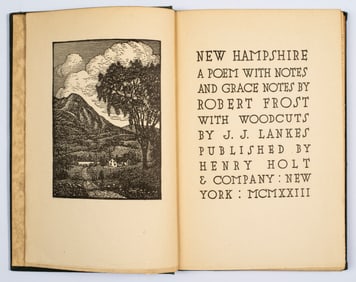 New Hampshire, by Robert Frost, First Edition, Third Printing