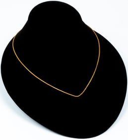 A Vintage 14K Gold Wheat Chain