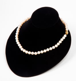 A Strand of Baroque Style Pearls