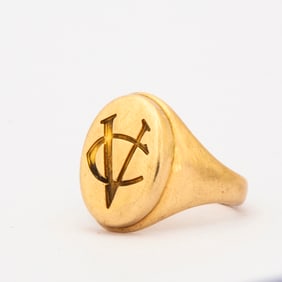 A 14K Gold Vassar College Signet Ring