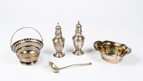 Four Pieces of Sterling Silver Tableware
