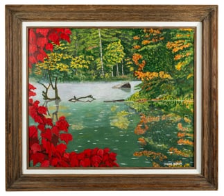 Jerome Varnum (1955-2024) Pond in Autumn