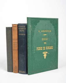 Poetry Books, and Books about Poetry; Heine, Ronsard, Dickinson, Parker