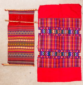Two Central American Tapestry Wall Hangings