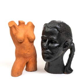 1970's St. Louis Studio Arts--Marie Globig--Two Sculptures