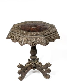An Antique Burmese / Anglo-Indian Octagonal Side Table