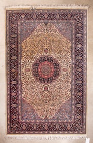 An Oriental Tabriz Style Rug, 8'4" x 5"1"