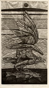 Eugene Mecikalski (b.1927) The Kill, Print Club of Rochester, 1956