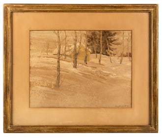 Harry Knox Smith (1879-1957) Cabin in Winter, 1916