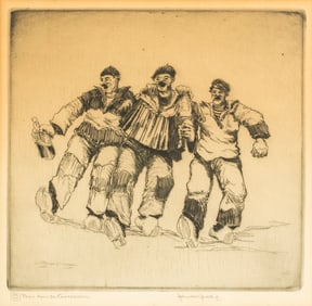 John McGrath (1885-1942) Trois Amis de Concarneau, c.1931