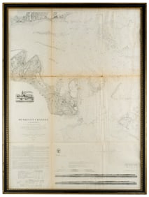 Antique Martha's Vineyard/Nantucket Sailing Map/Chart