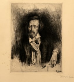 Moritz Coschell (1872-1928) Portrait of a Bearded Man (Bildnis eines Heeren), 1928