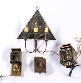 Antique Metal Lanterns and Lamp