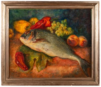 George Baer (1893-1971) Still Life with Fish