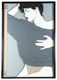 Patrick Nagel (1945-1984) 1987 Commemorative Silkscreen Poster, Bergen Galleries, New Orleans