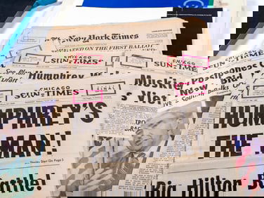 A Collection of Political Posters and Print Media, 1960's and 1970's, Especially 1968