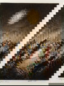 Walter Tittle (1883-1966) Lady Washington's Levee, 1932