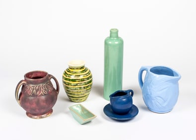 Seven Pieces of American Art Pottery