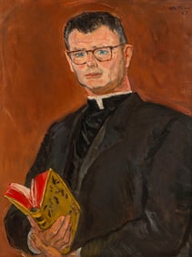 Franklin Watkins (1894-1972) Portrait of Rev. Edwin Atlee Garrett, 1967