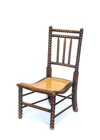 A 19th Century Low Bobbin Turned Side Chair