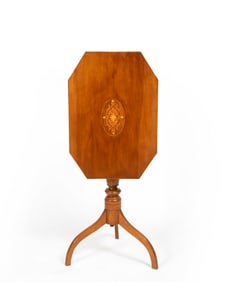 Inlaid Tilt Top Table