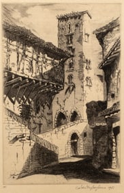 John Taylor Arms (1887-1953) Cordes (Sketch), 1951