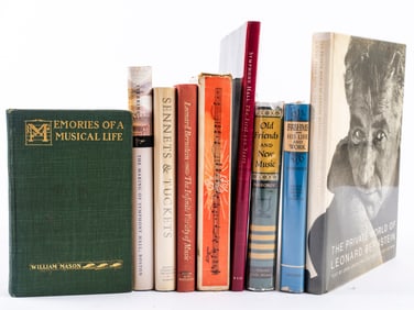 A Group of Books about Music, including signed Leonard Bernstein