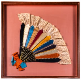 A Victorian New England Quilted Fan