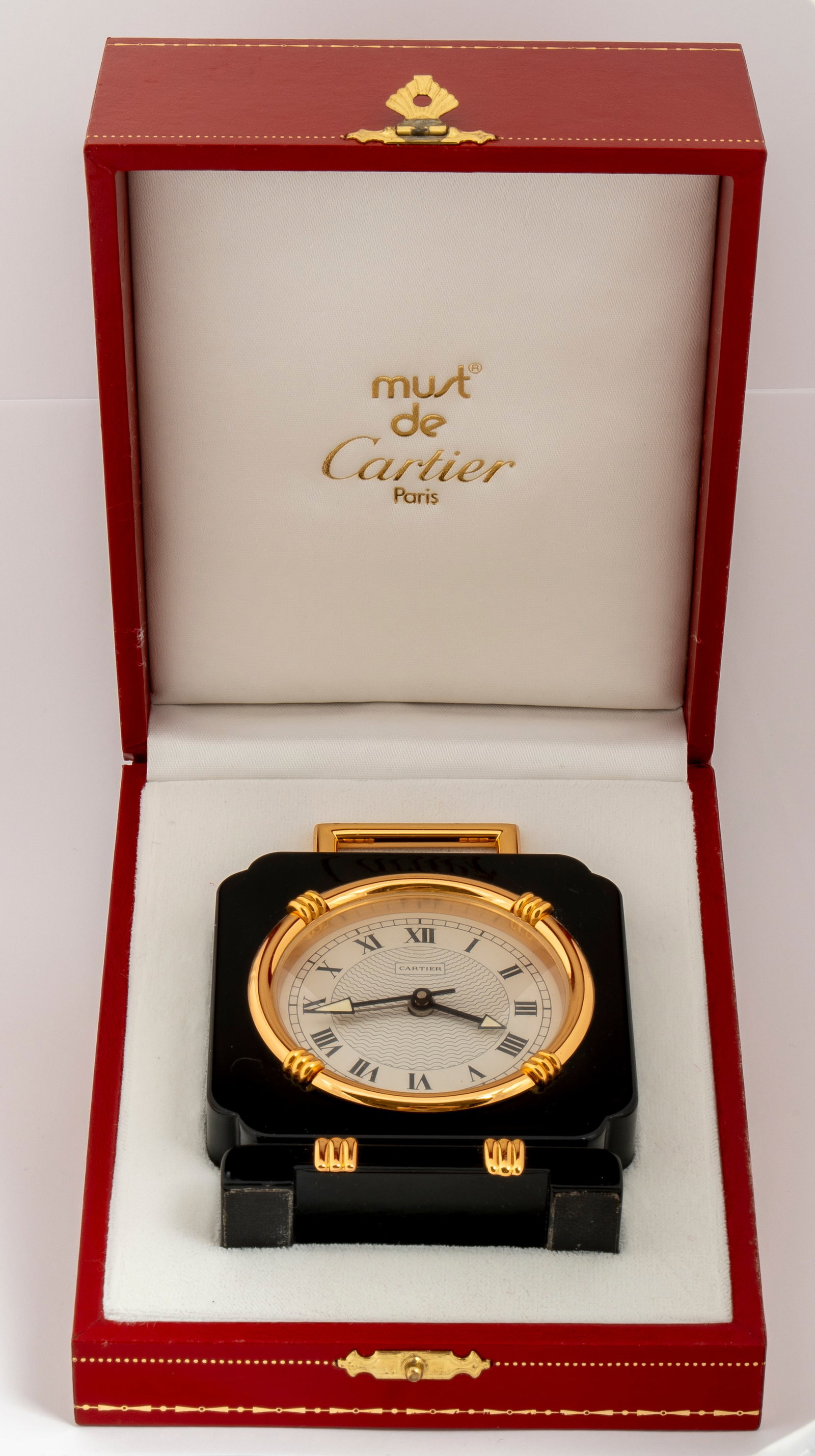 A Cartier Desk Clock - 8