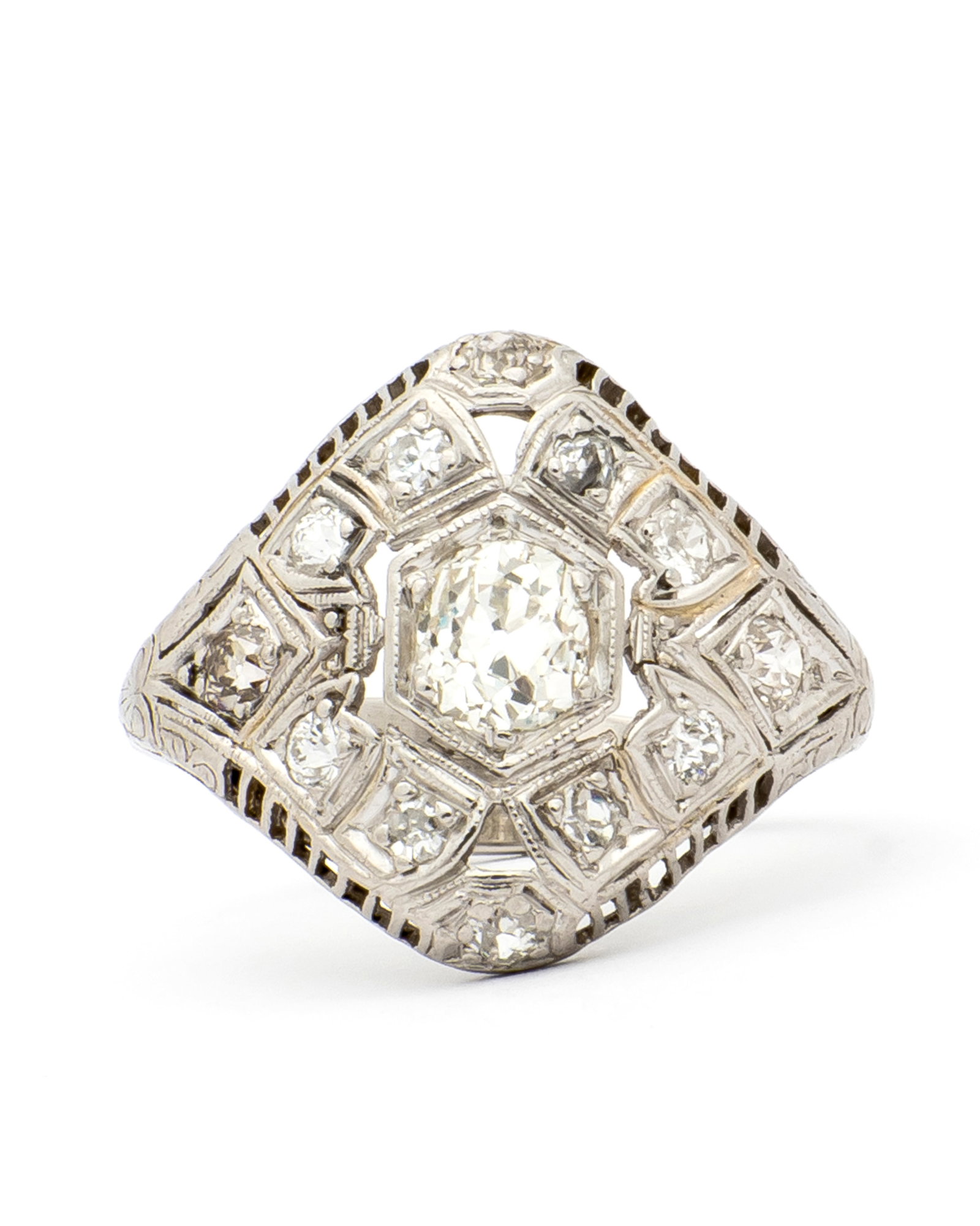 An Art Deco Diamond Ring (1 of 18)