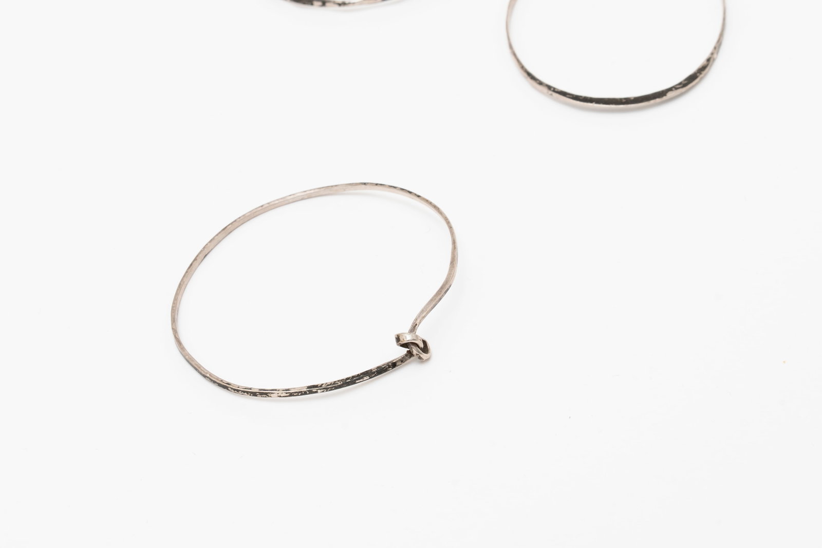 Ten Mexican Silver Bangles - 9