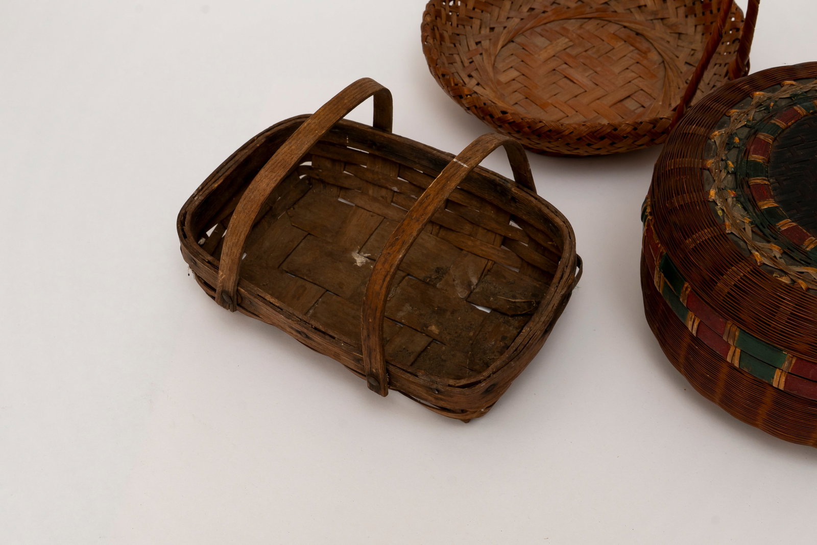 Five Antique Baskets/Boxes - 4