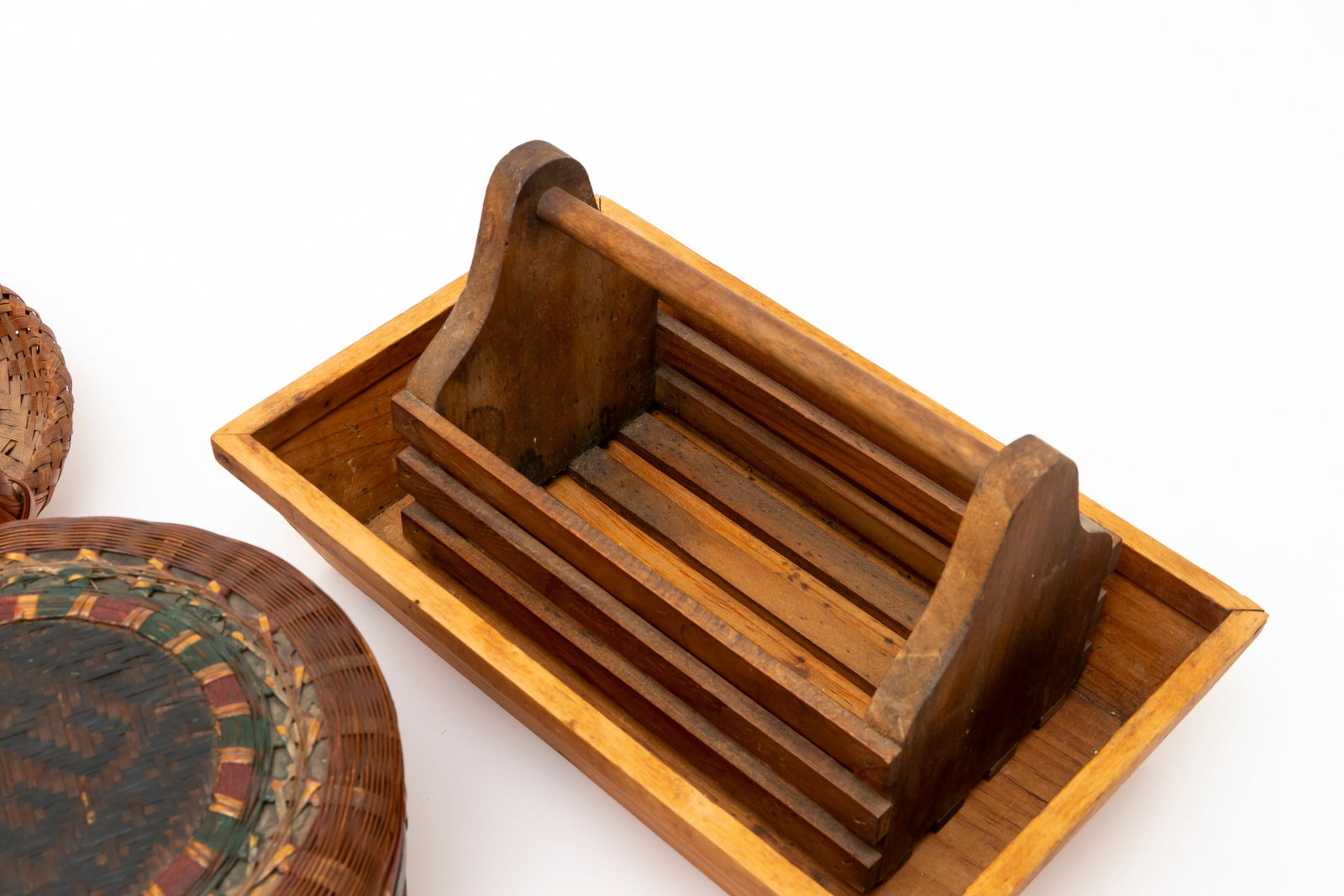 Five Antique Baskets/Boxes - 6