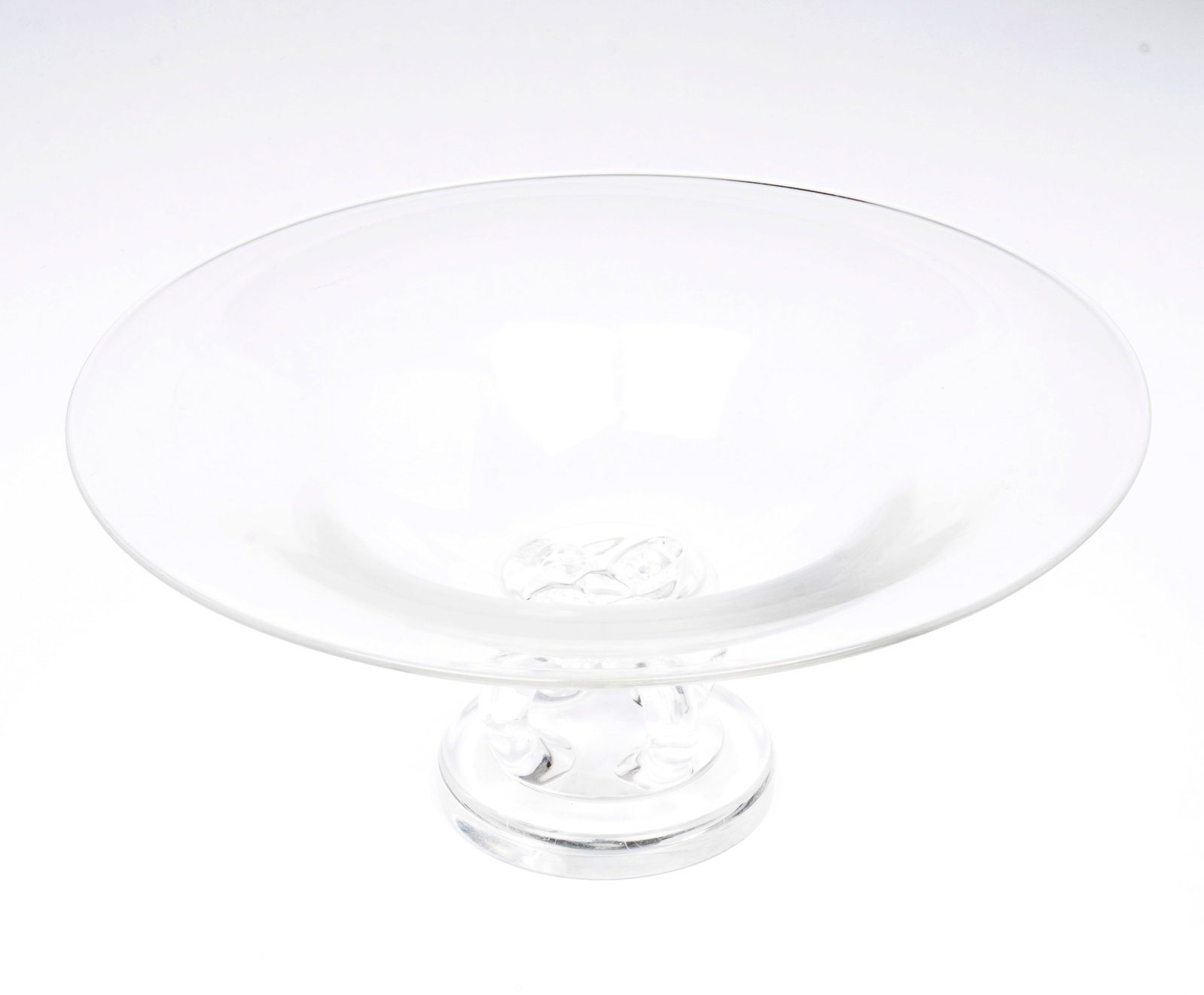 A Steuben Glass Scroll Footed Bowl (1 of 9)
