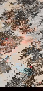 A FIGURE PAINTING ON PAPER BY ZHAO WANGYUN.赵望云: Figure Painting on Paper by Zhao Wangyun.赵望云