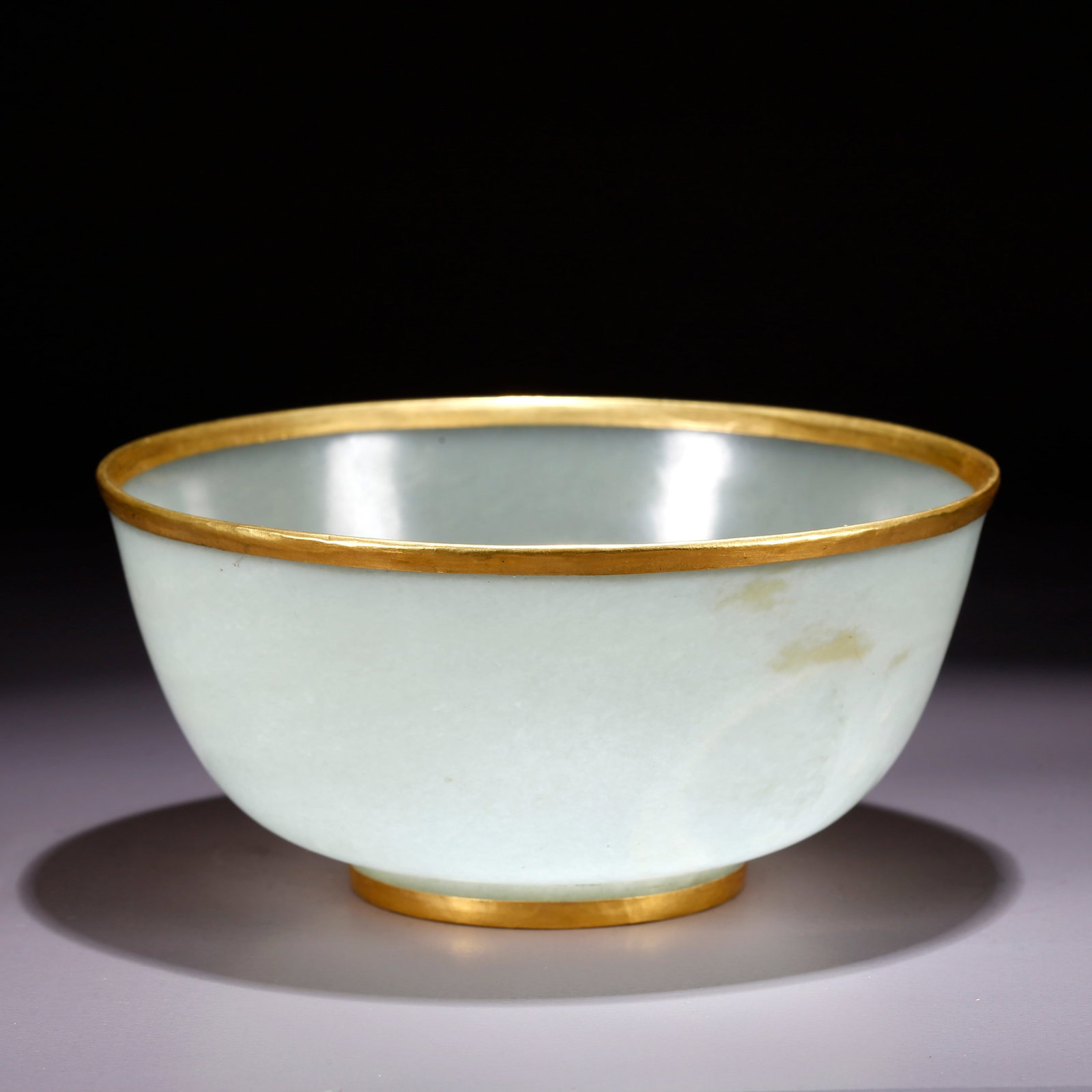 A HETIAN JADE CARVED BOWL: Hetian Jade Carved Bowl