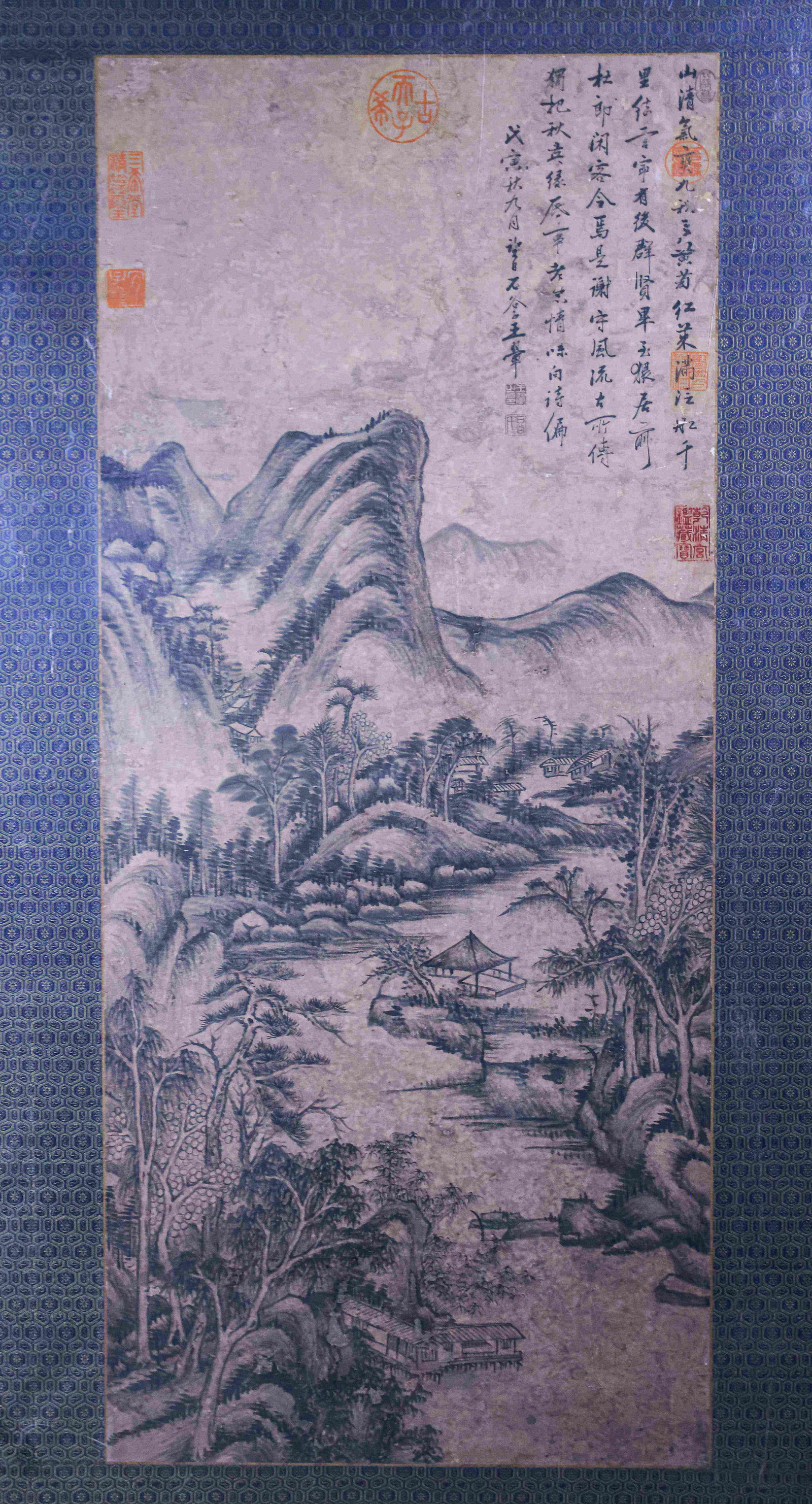 A LANDSCAPE PAINTING BY WANG HUI.王翚: Landscape Painting by Wang Hui.王翚