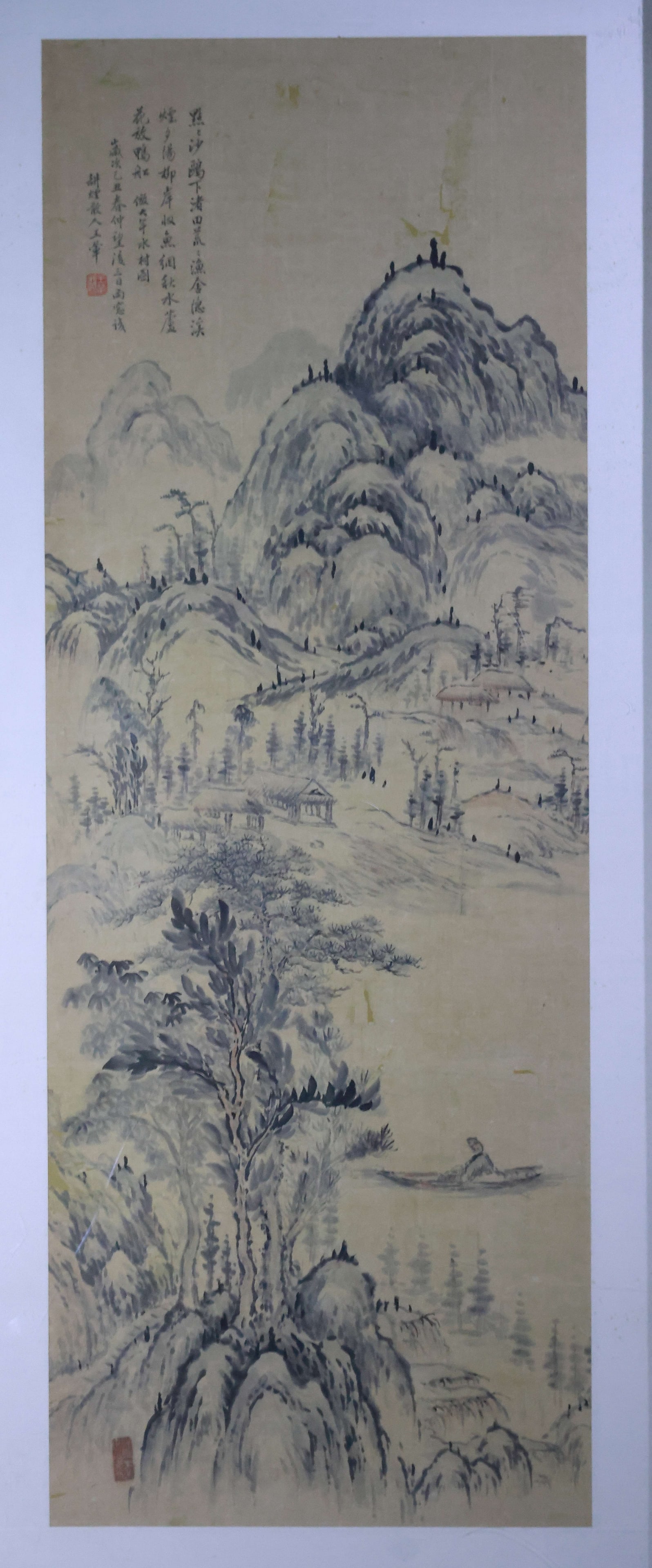 A LANDSCAPE BY WANG HUI.王翬: Landscape by Wang Hui.王翬