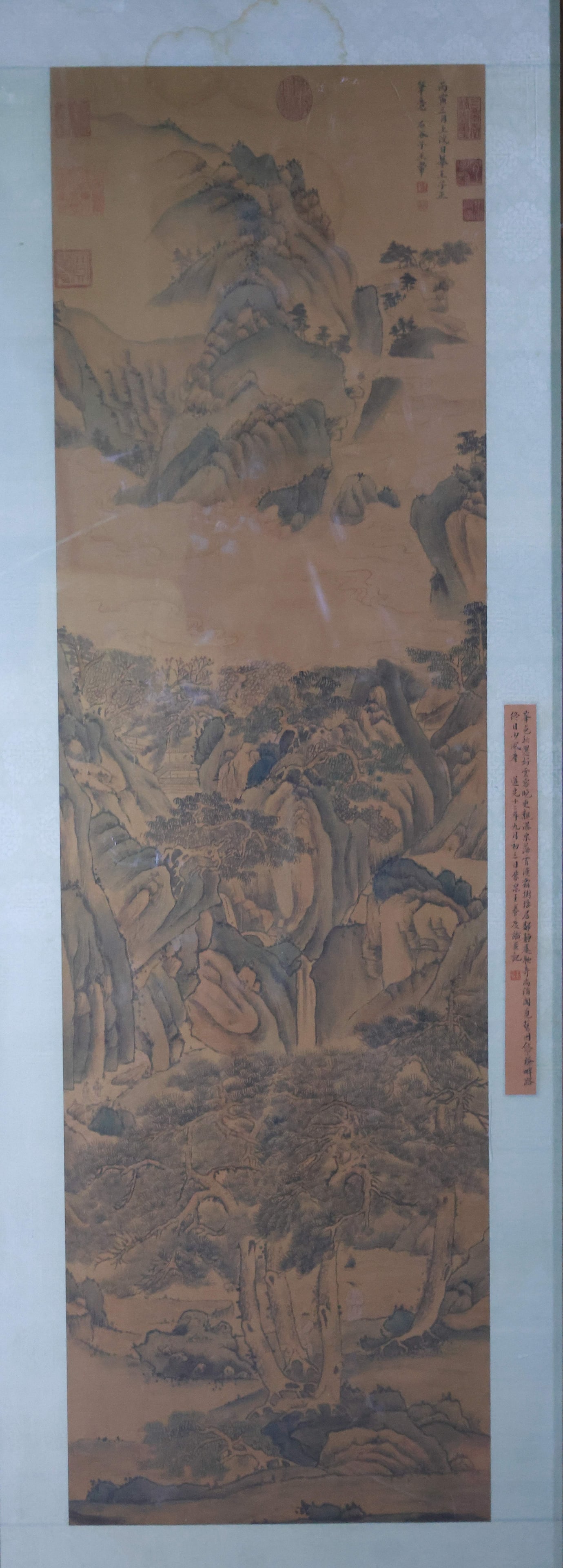 A LANDSCAPE BY WANG HUI.王翬: Landscape by Wang Hui.王翬